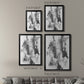 Graphite Abstract III - Modern Framed Canvas Print