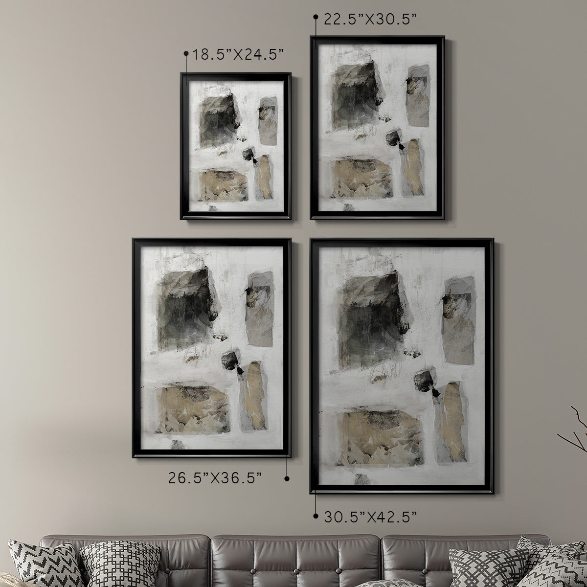 A Simple Love I - Modern Framed Canvas Print