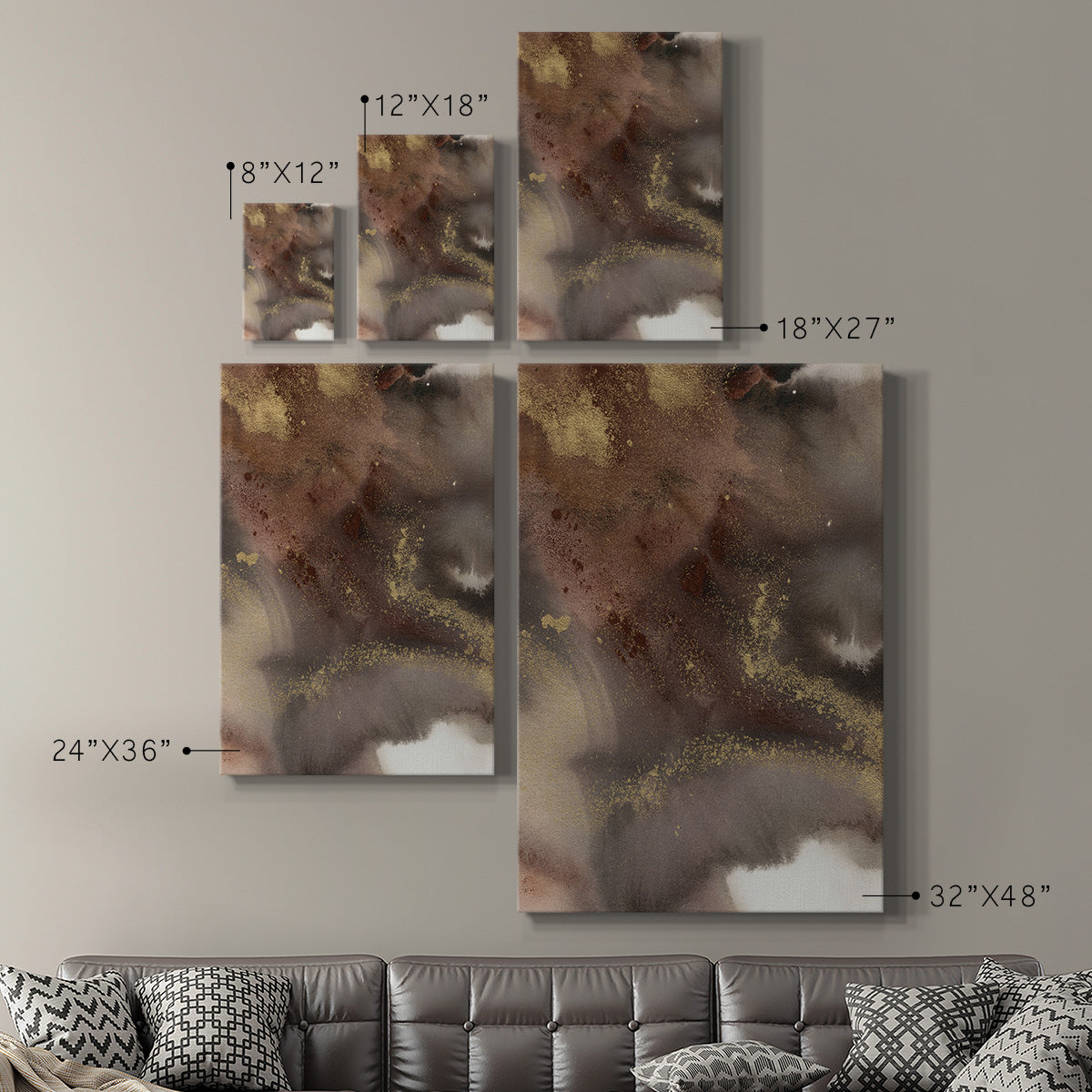 Mountain Seasons IV Premium Gallery Wrapped Canvas - Ready to Hang