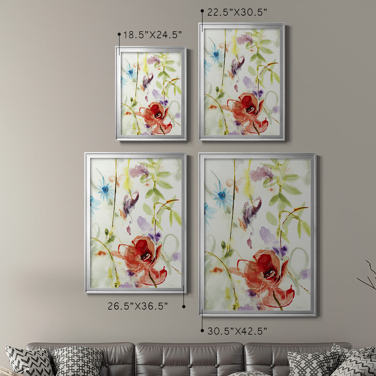 Color Of Summer II - Modern Framed Canvas Print