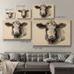 Charcoal Cow I Premium Gallery Wrapped Canvas - Ready to Hang