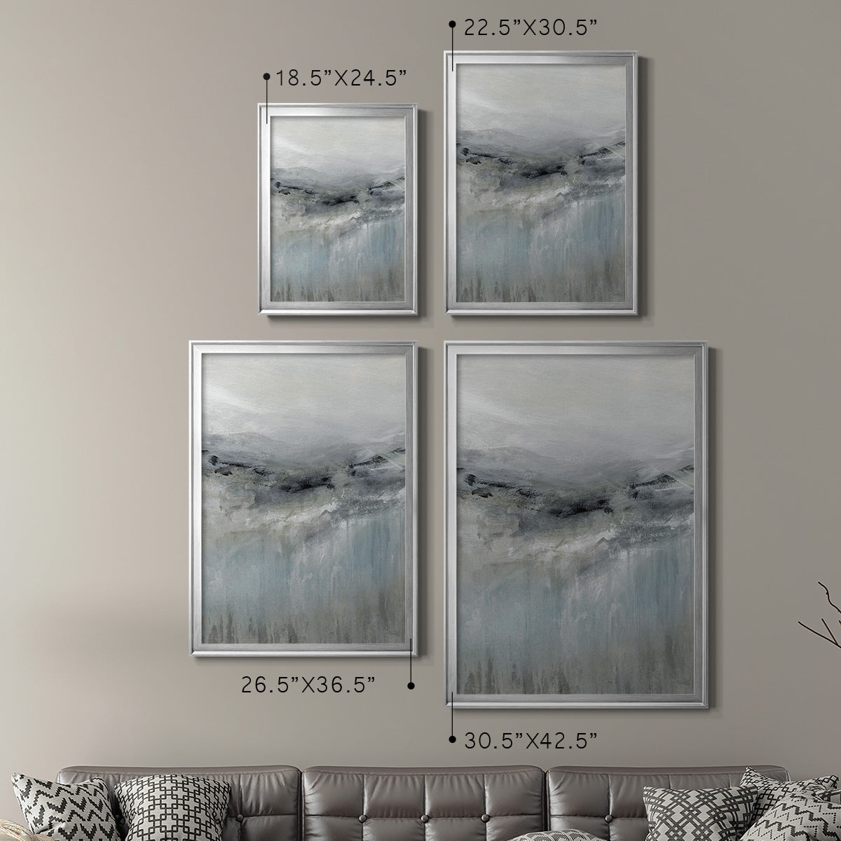 A Cool Wind - Modern Framed Canvas Print