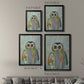 Fantastic Florals Owl - Modern Framed Canvas Print