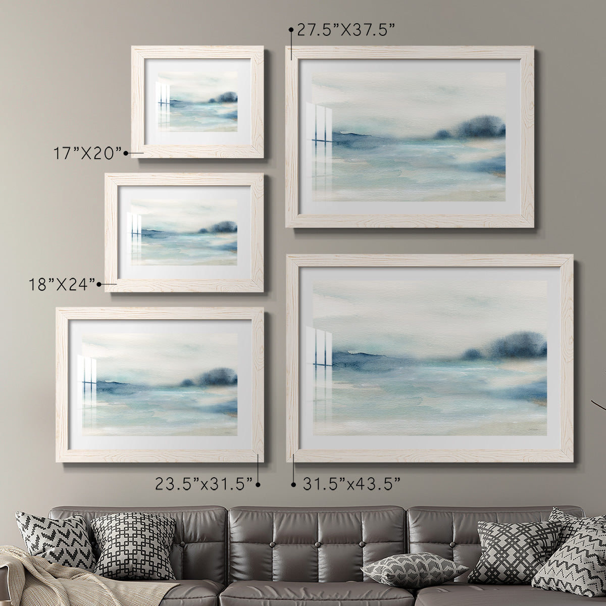 Simply Soft Morning - Barnwood Framed Art Print