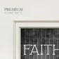 Faith Family Football Premium Framed Print Double Matboard