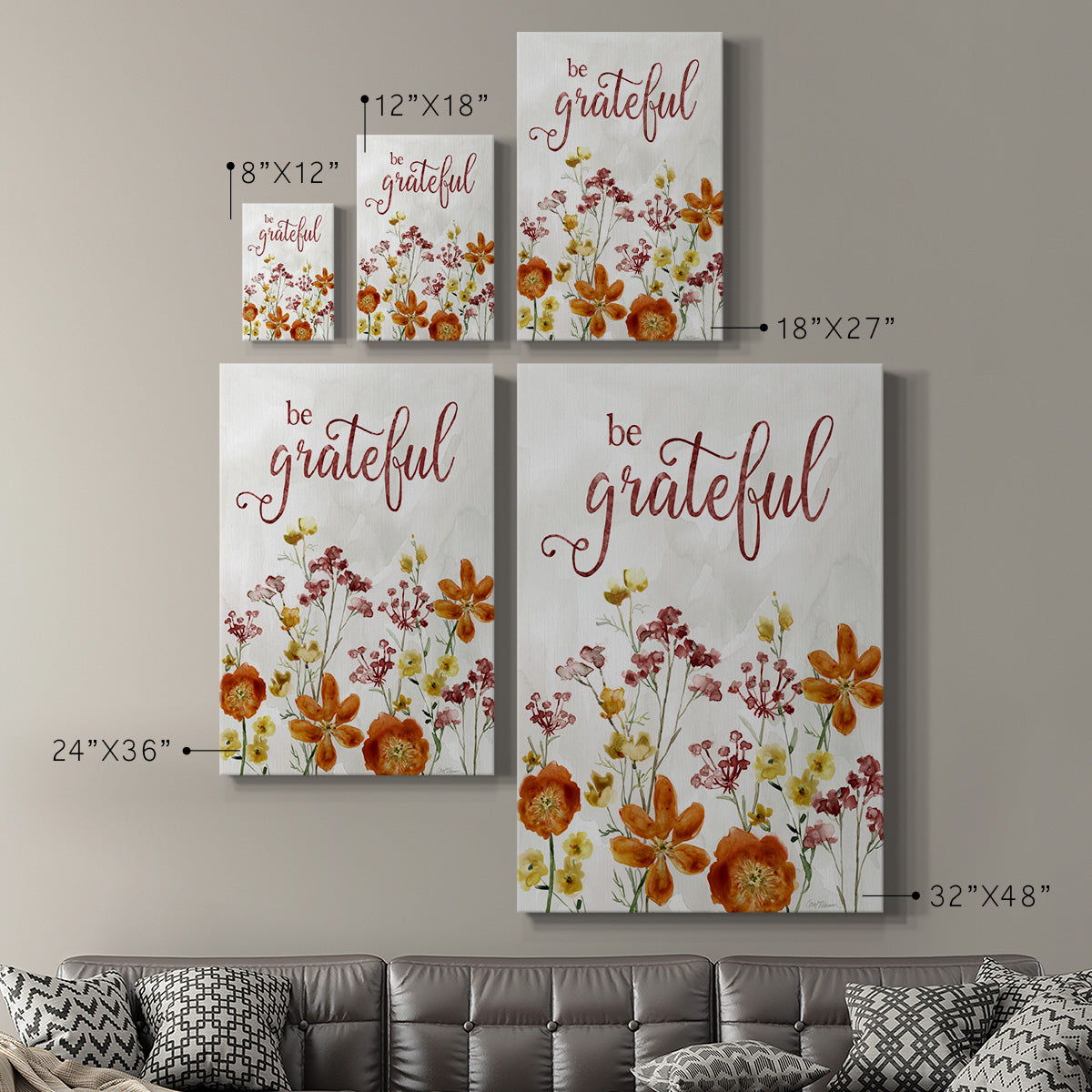 Grateful Catalina Bouquet - Canvas Art Print