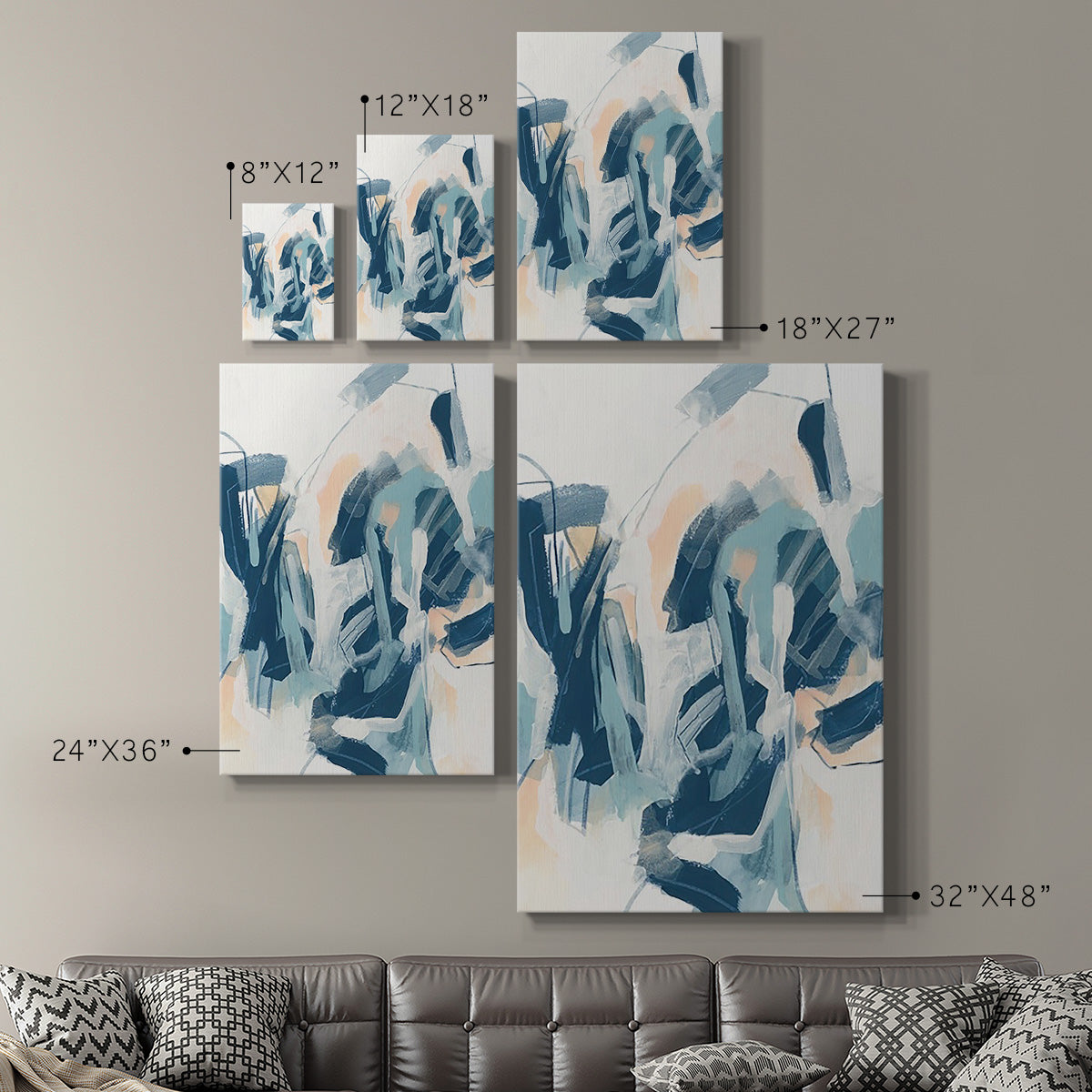 Interlocking Melody I - Canvas Art Print