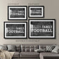 Faith Family Football Premium Framed Print - Ready to Hang