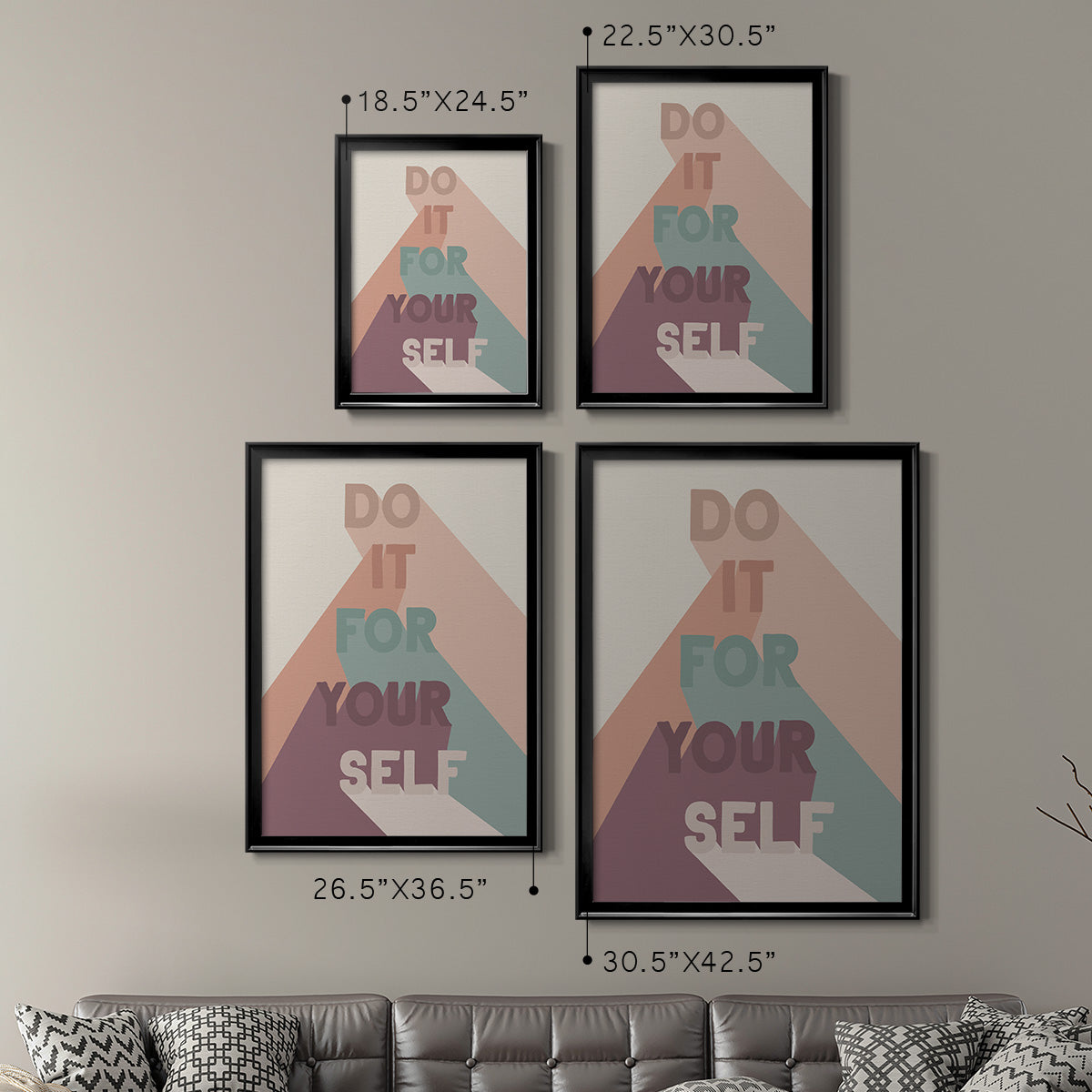 For Yourself - Modern Framed Canvas Print