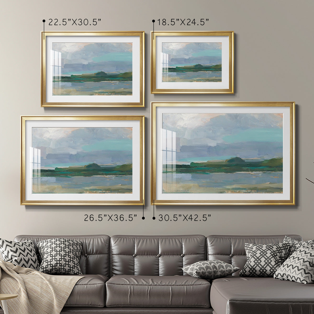 Twilight Vista Study I Premium Framed Print - Ready to Hang