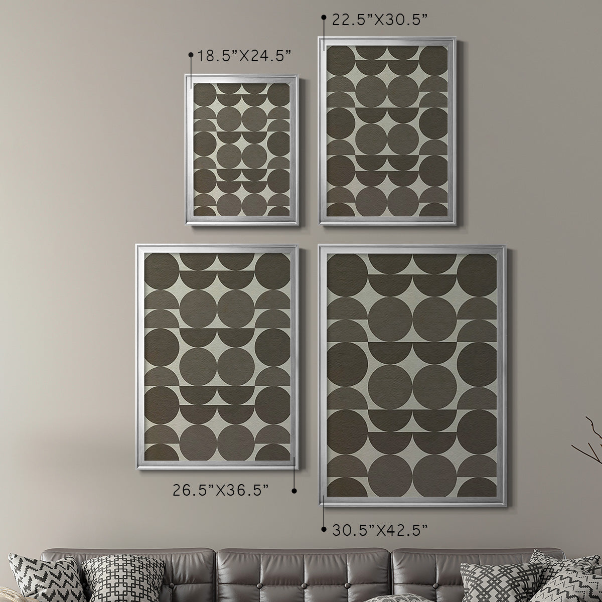 Neutral Subtle Shift I - Modern Framed Canvas Print