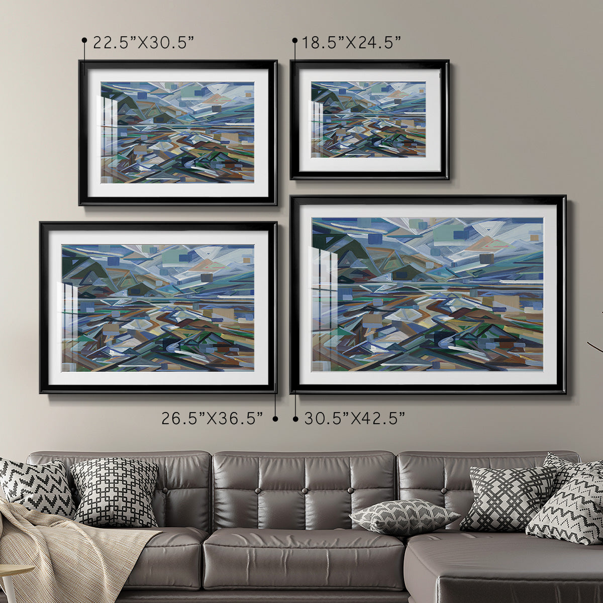 Low Tide - Modern Framed Art Print