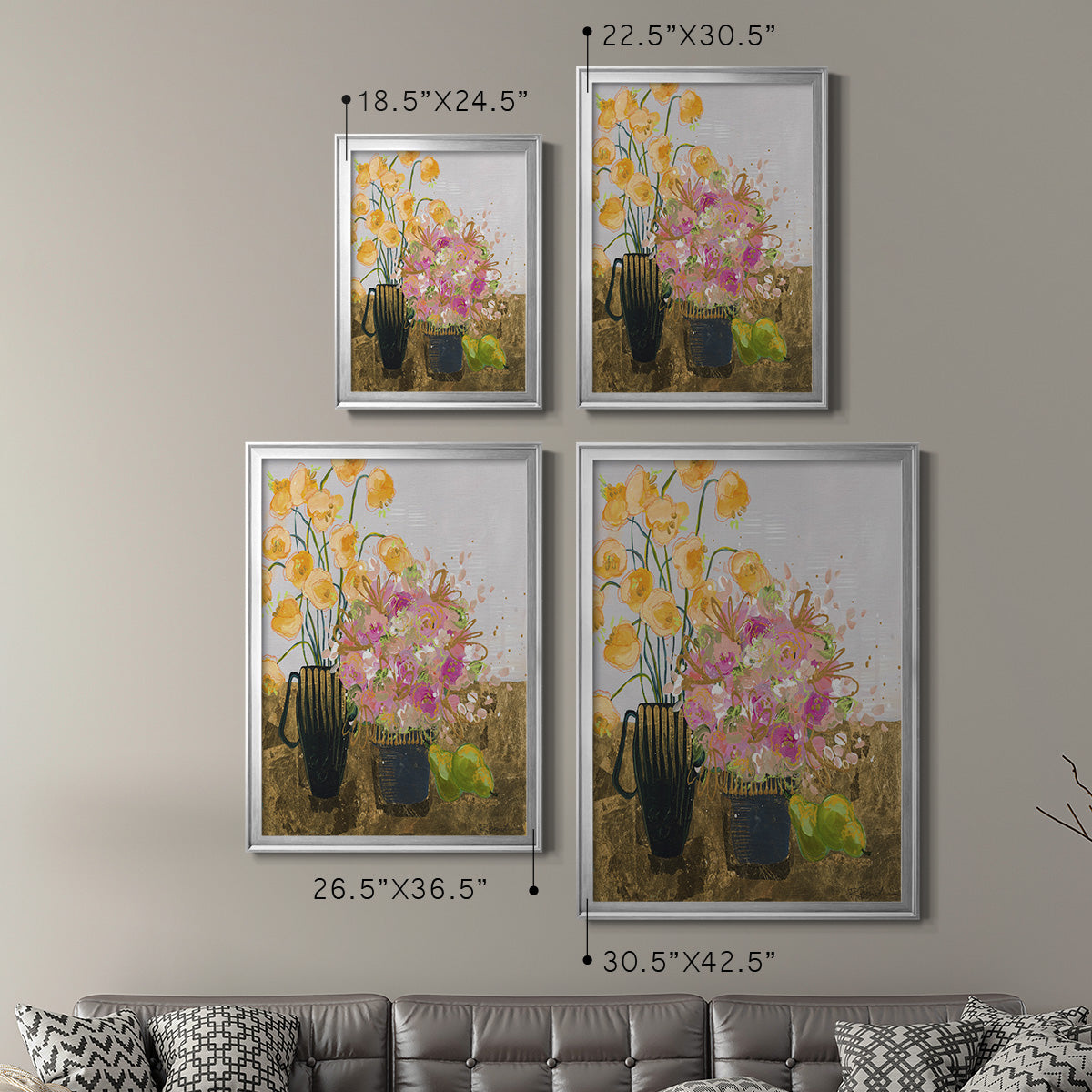 Not So Still Life - Modern Framed Canvas Print