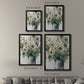 Floral Depth - Modern Framed Canvas Print