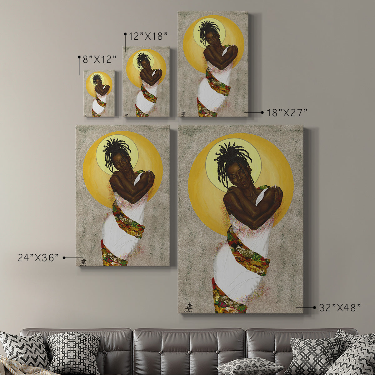 Her Love Premium Gallery Wrapped Canvas - Ready to Hang