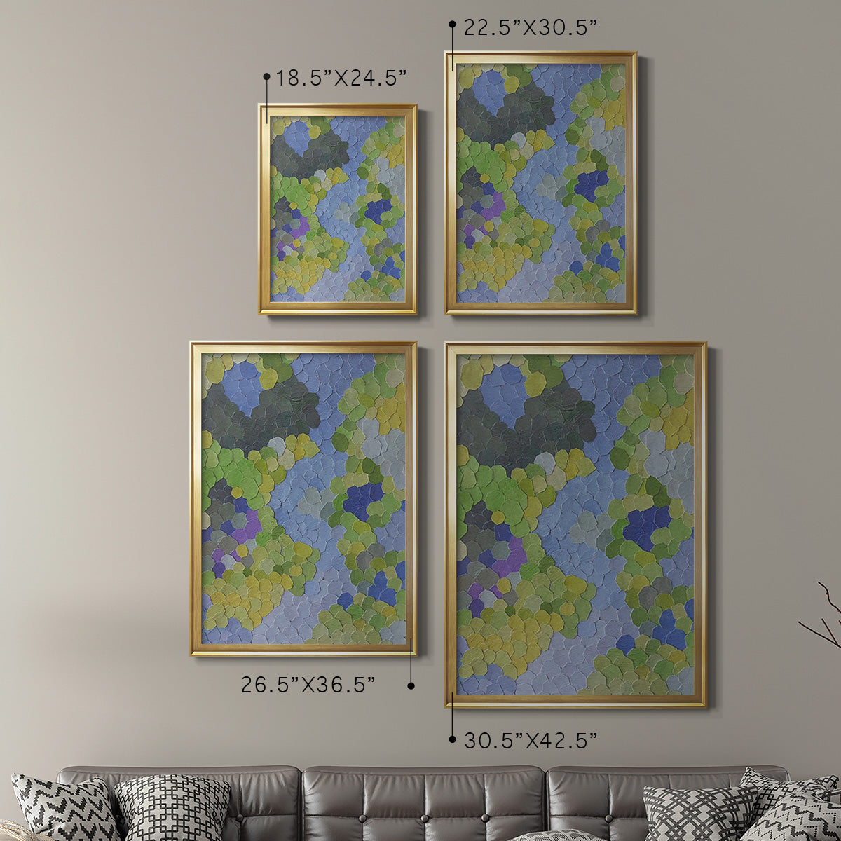 Estes Park - Modern Framed Canvas Print