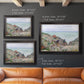 Impressionist coastal watch cabin scene by Claude Monet in an ornate black frame with gilded inner detail shown in multiple size options.