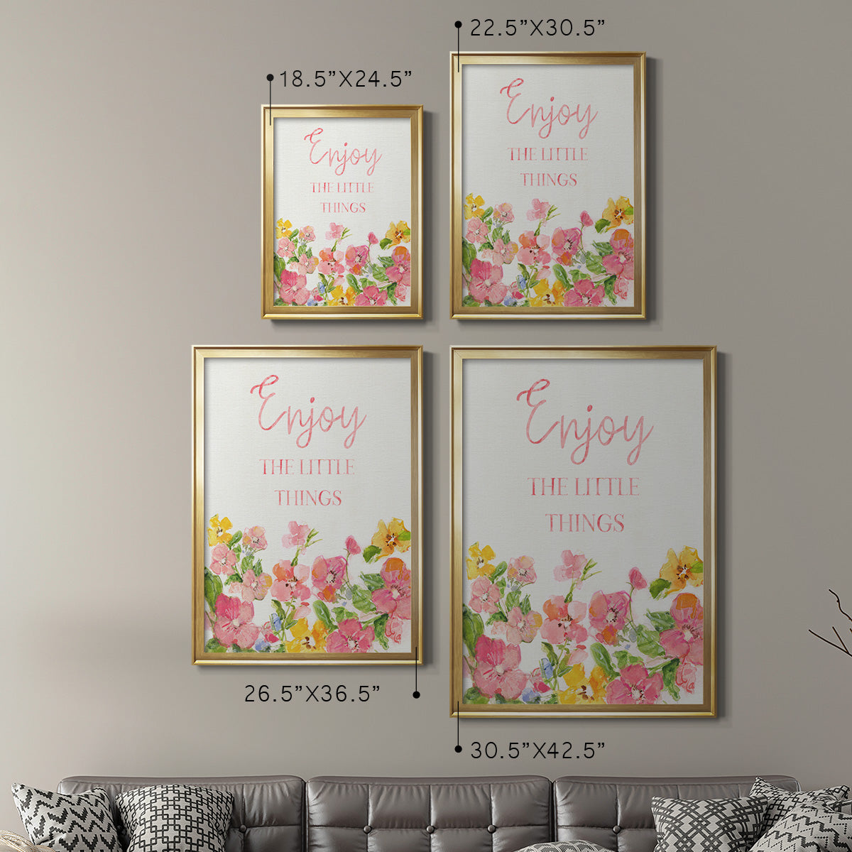 Little Things - Modern Framed Canvas Print