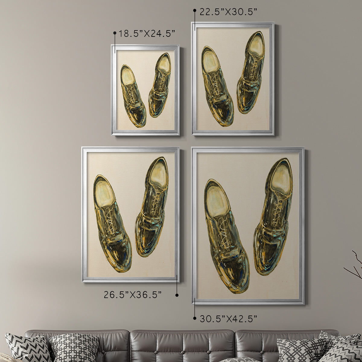 The Shoe Fits I V1 - Modern Framed Canvas Print