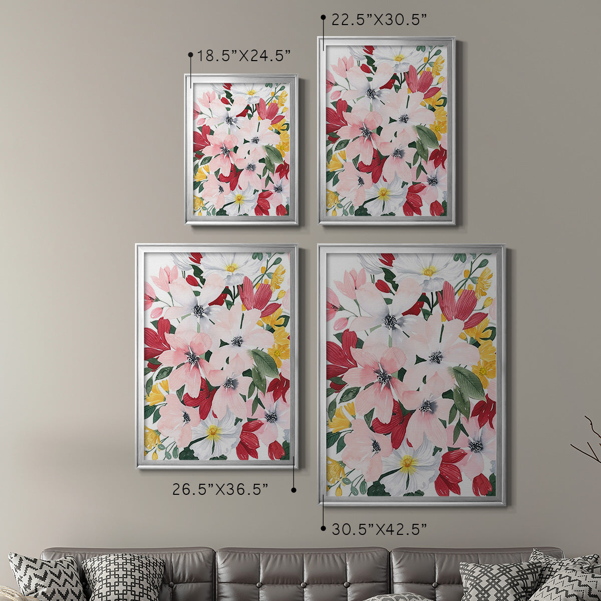 Spring Bliss I - Modern Framed Canvas Print