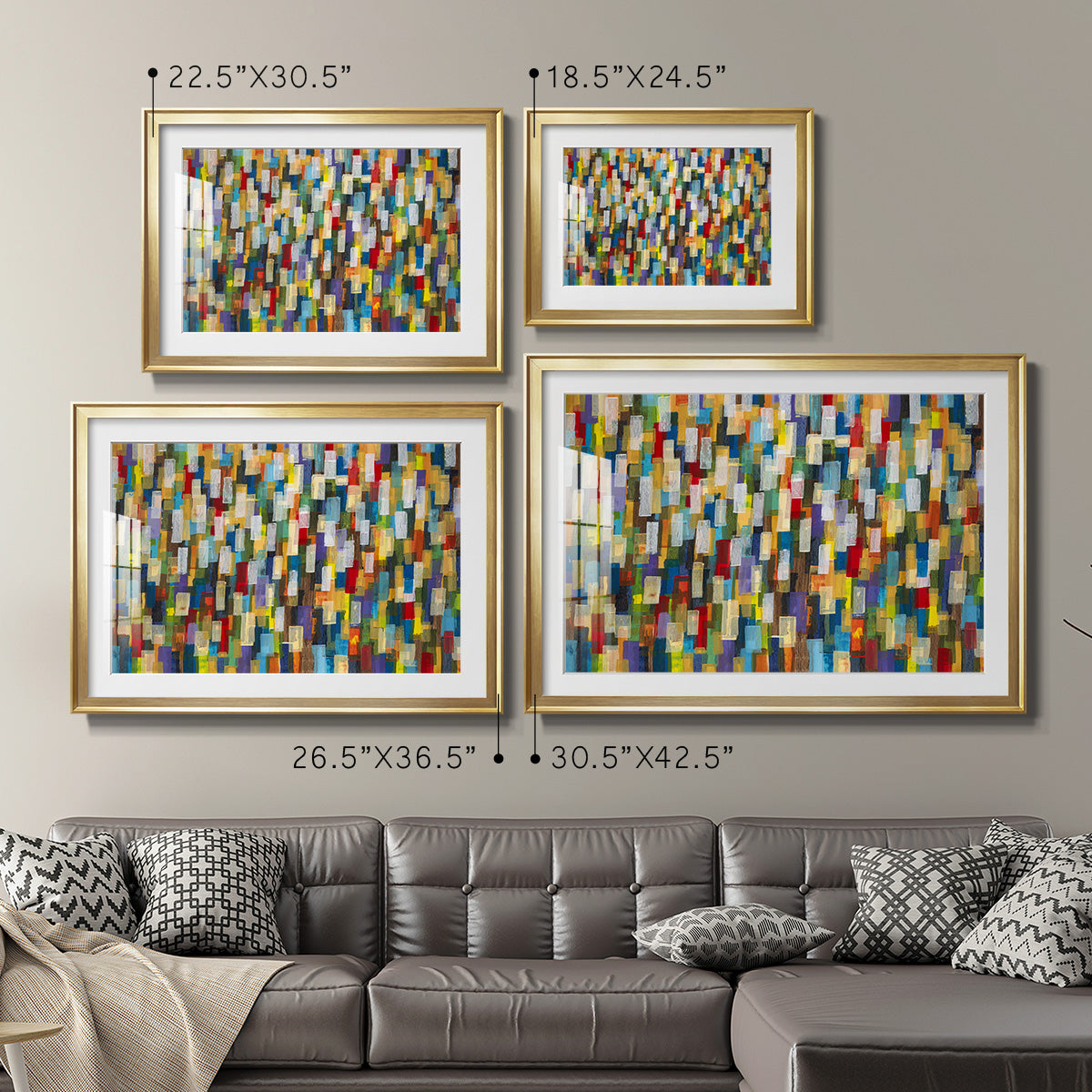 Confetti II Premium Framed Print - Ready to Hang