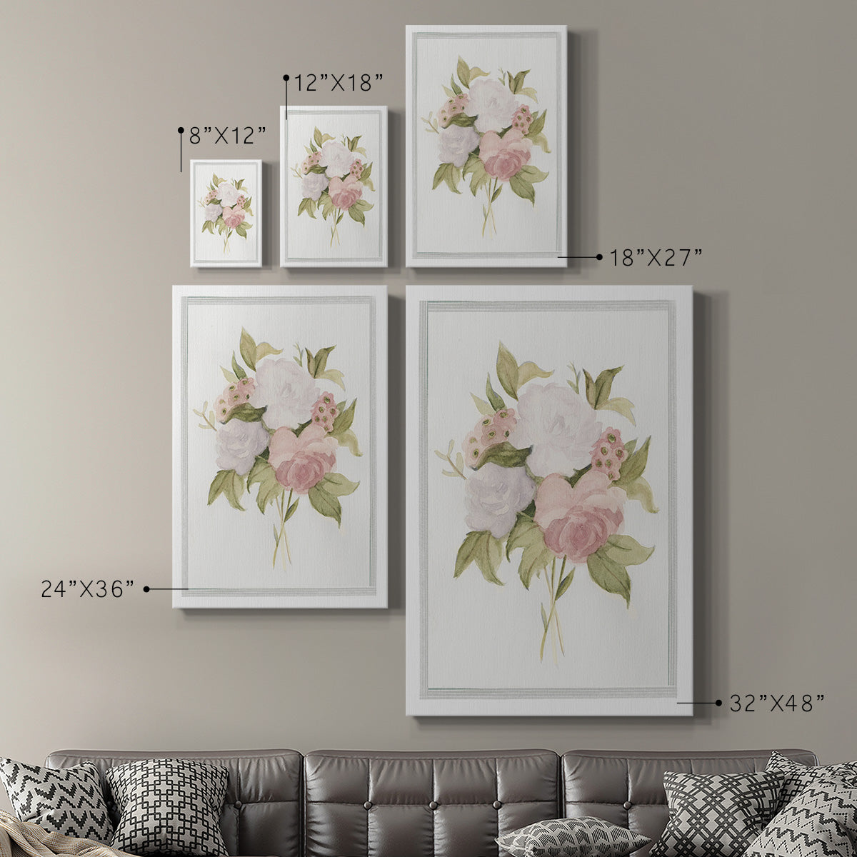 UA CH Soft Bouquet I Premium Gallery Wrapped Canvas - Ready to Hang