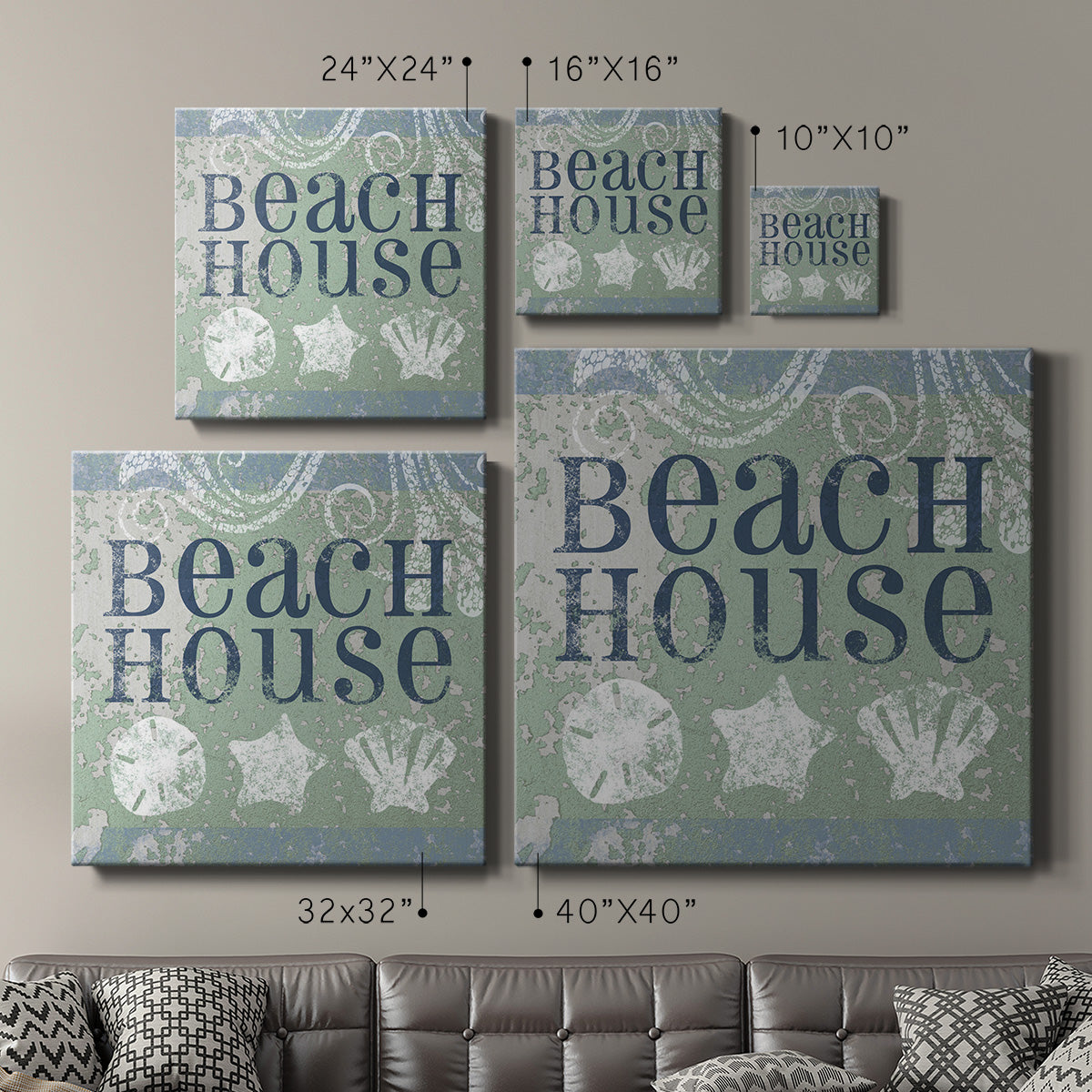 Beach Sign I - Canvas Art Print