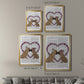 French Kiss and Flower Heart - Modern Framed Canvas Print