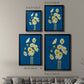 Ice Poppies - Modern Framed Canvas Print