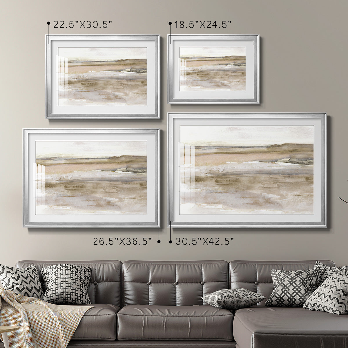 Sunset Bay - Modern Framed Art Print