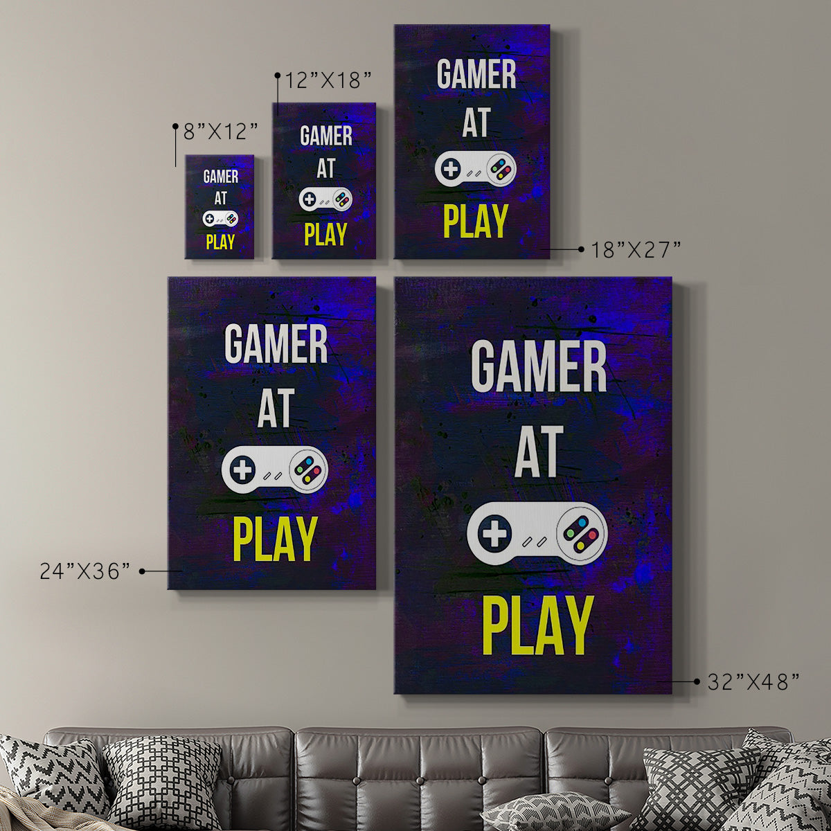 Gamer at Play VI - Canvas Art Print