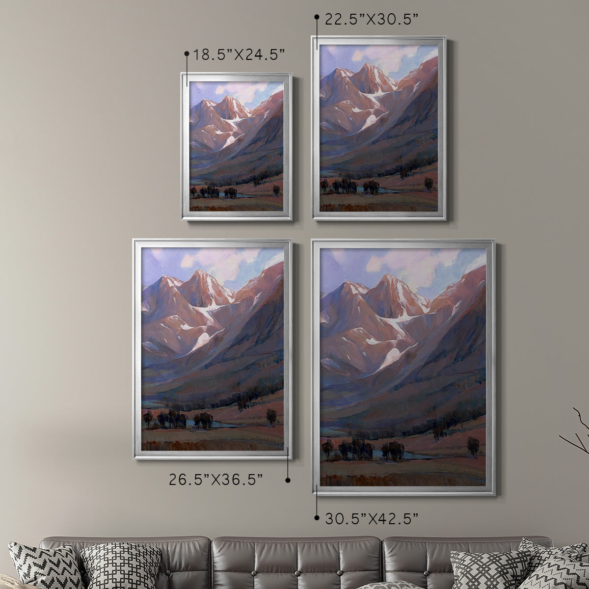 Epic II - Modern Framed Canvas Print