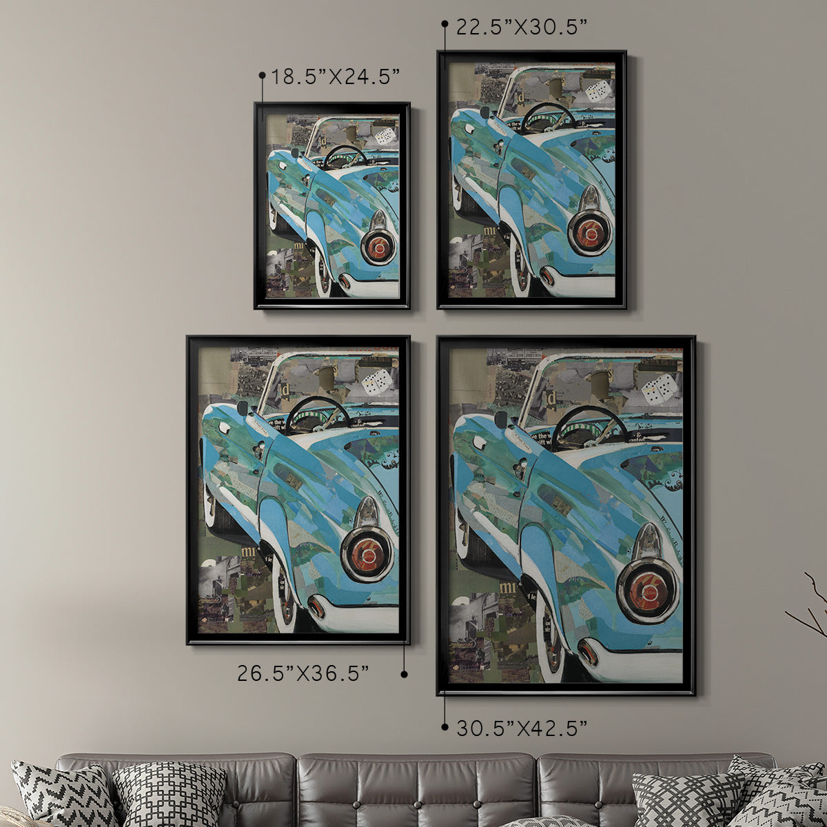 Thunderbird - Modern Framed Canvas Print