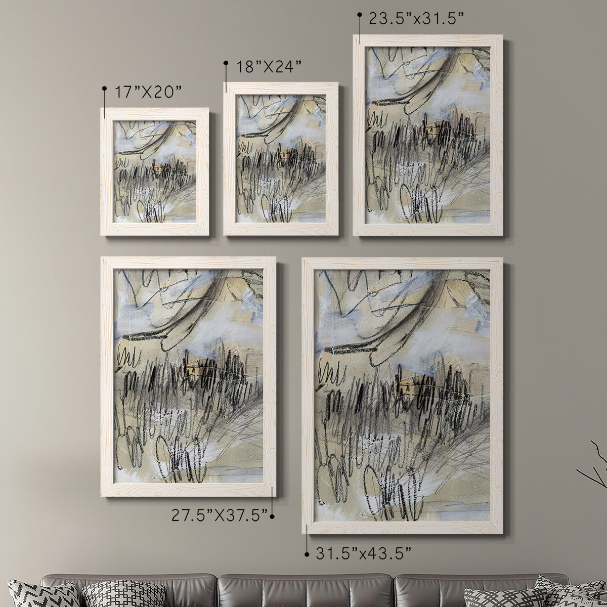 Masked Notes III - Premium Framed Canvas 2 Piece Set - Ready to Hang