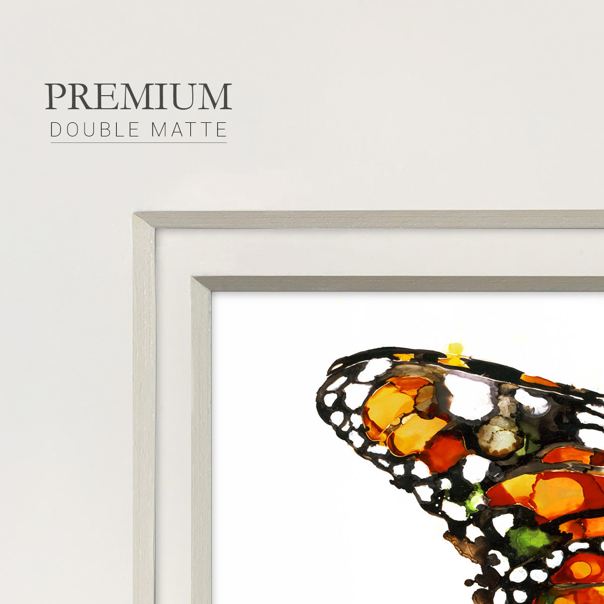 Wings I Premium Framed Print Double Matboard