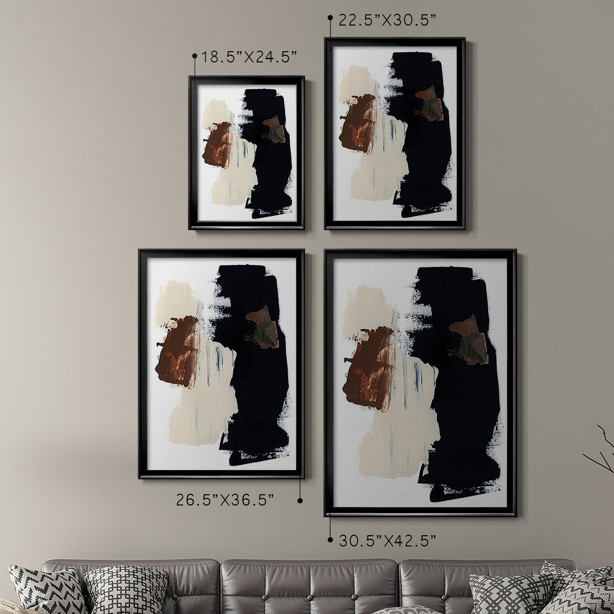 Goldenrod Patch II - Modern Framed Canvas Print