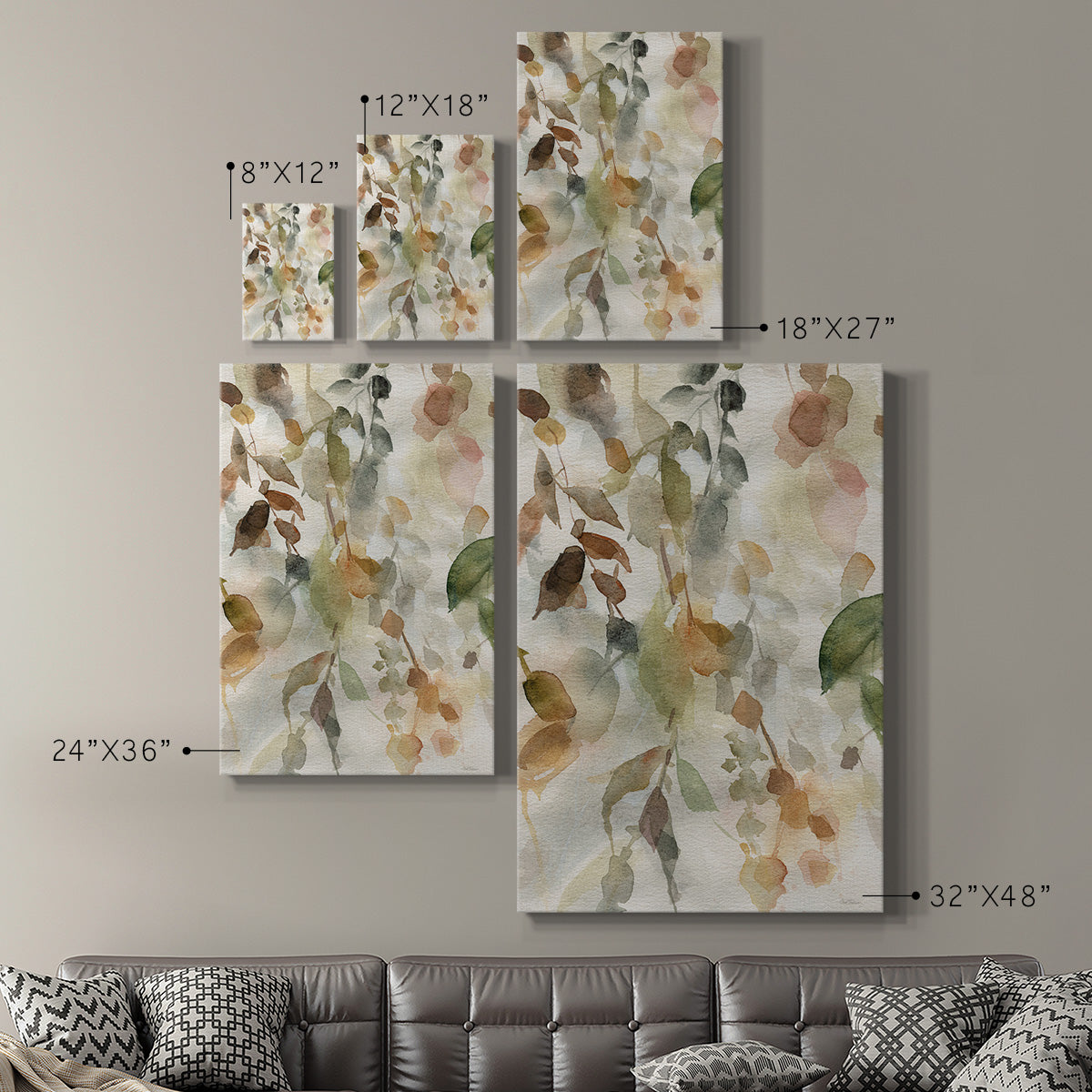 Cascading Nature II - Canvas Art Print
