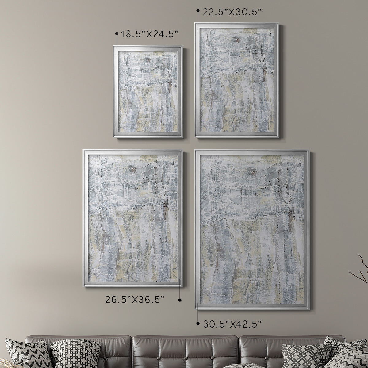 Ghost Town I - Modern Framed Canvas Print