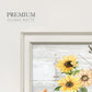 Sunflower Extravaganza Premium Framed Print Double Matboard