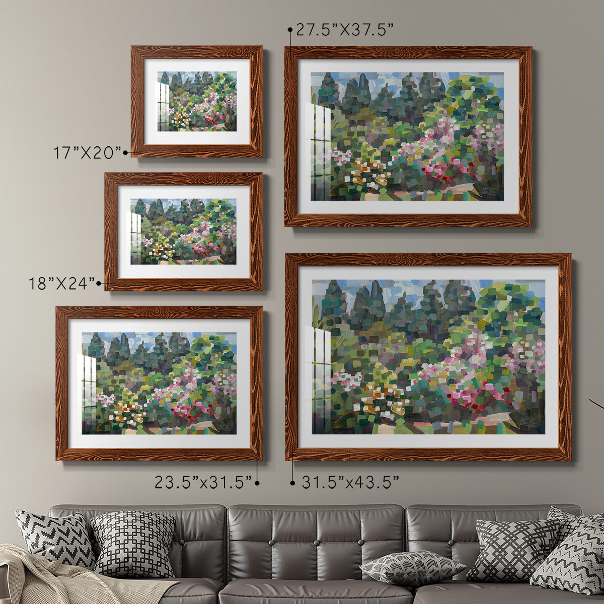 Arboretum in Spring-Premium Framed Print - Ready to Hang