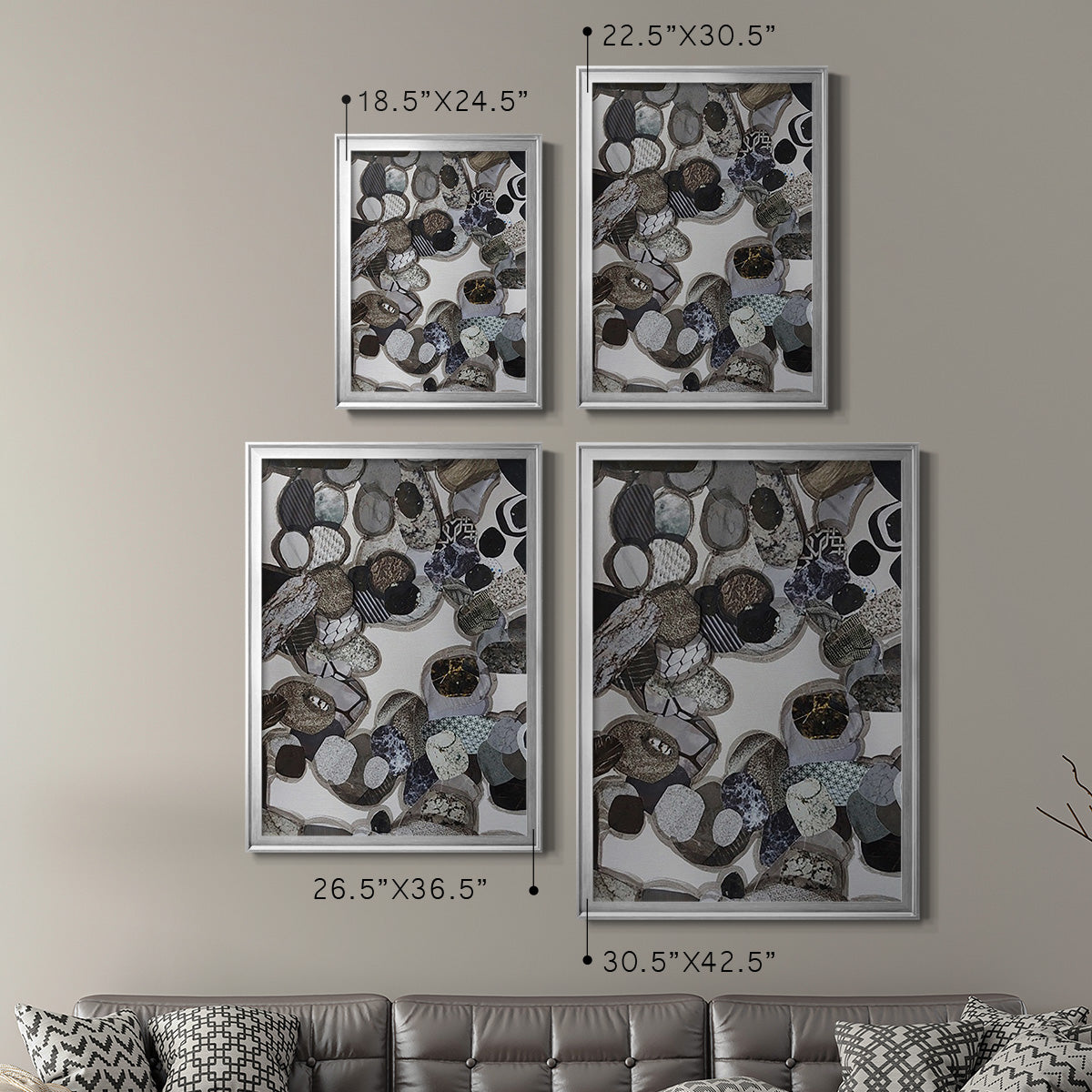 Egyptian Desert - Modern Framed Canvas Print
