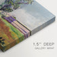 Canvas art print of a bridge spanning a river in a quiet landscape with trees and open sky, highlighting texture and gallery-wrapped edges