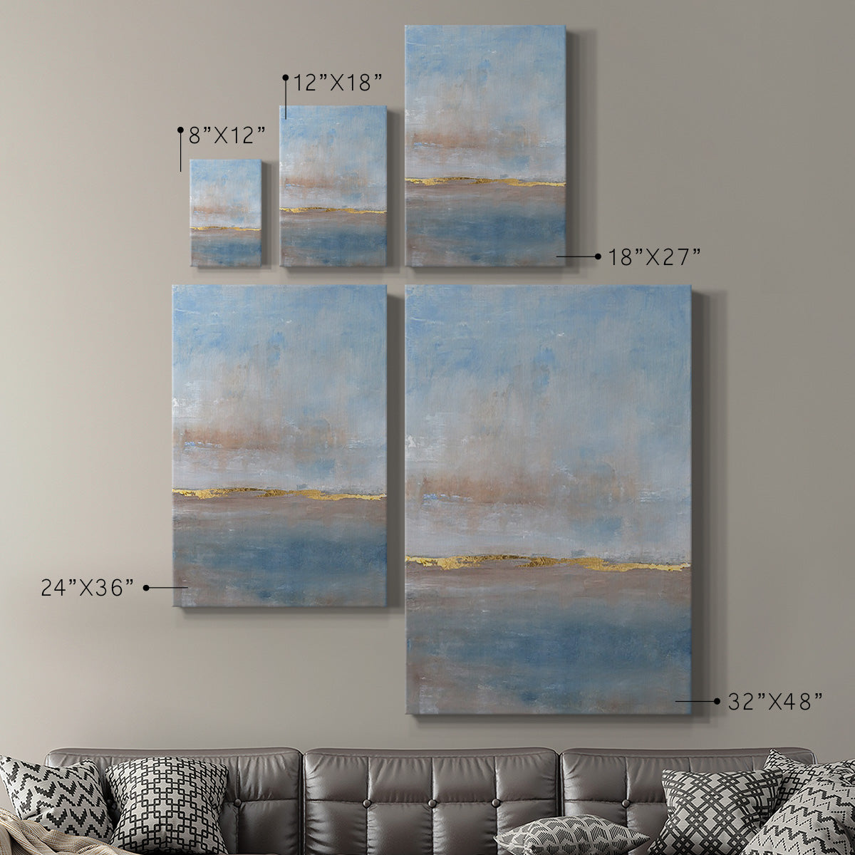 Visible Horizon II Premium Gallery Wrapped Canvas - Ready to Hang