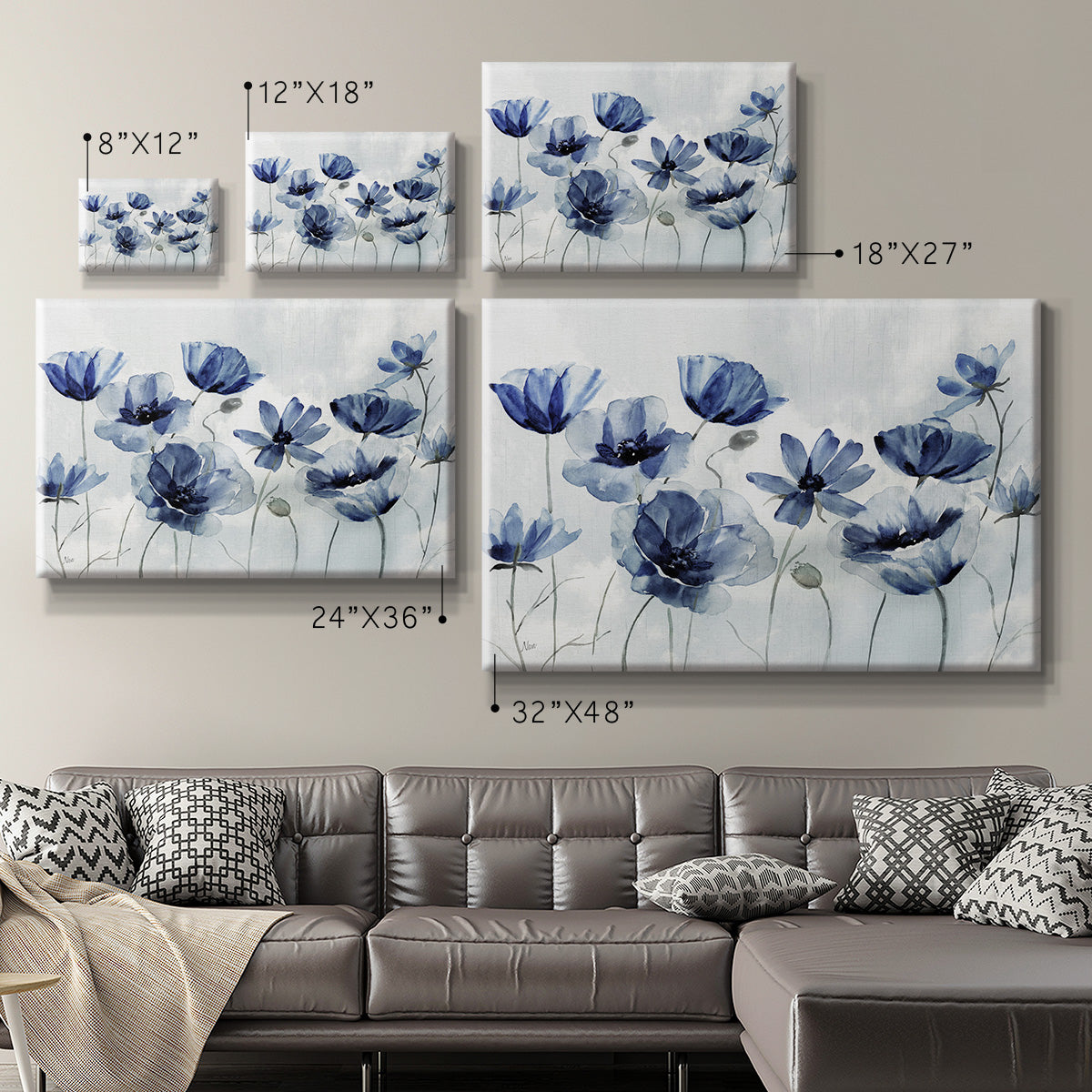 Indigo Spring Awakening - Canvas Art Print