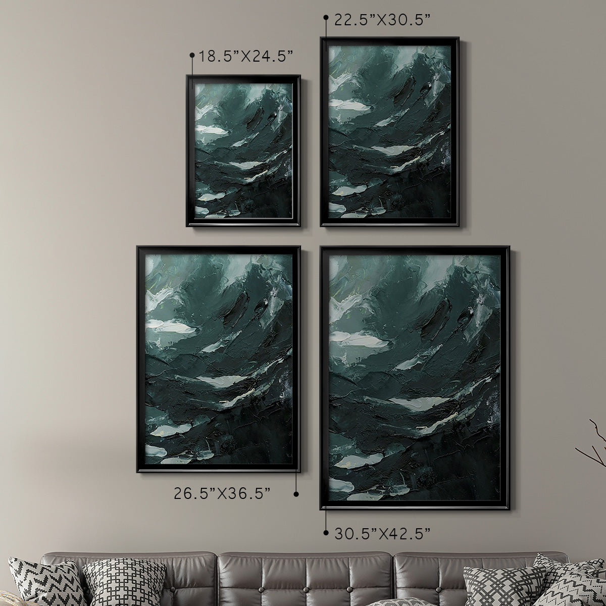 Lost in the Sea II - Modern Framed Canvas Print