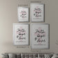 Faith Hope and Love Cross - Modern Framed Canvas Print