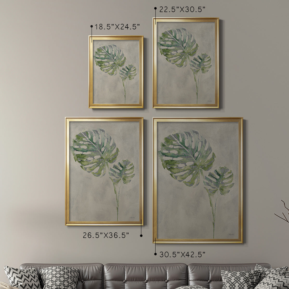 Fresh Unfolds III - Modern Framed Canvas Print