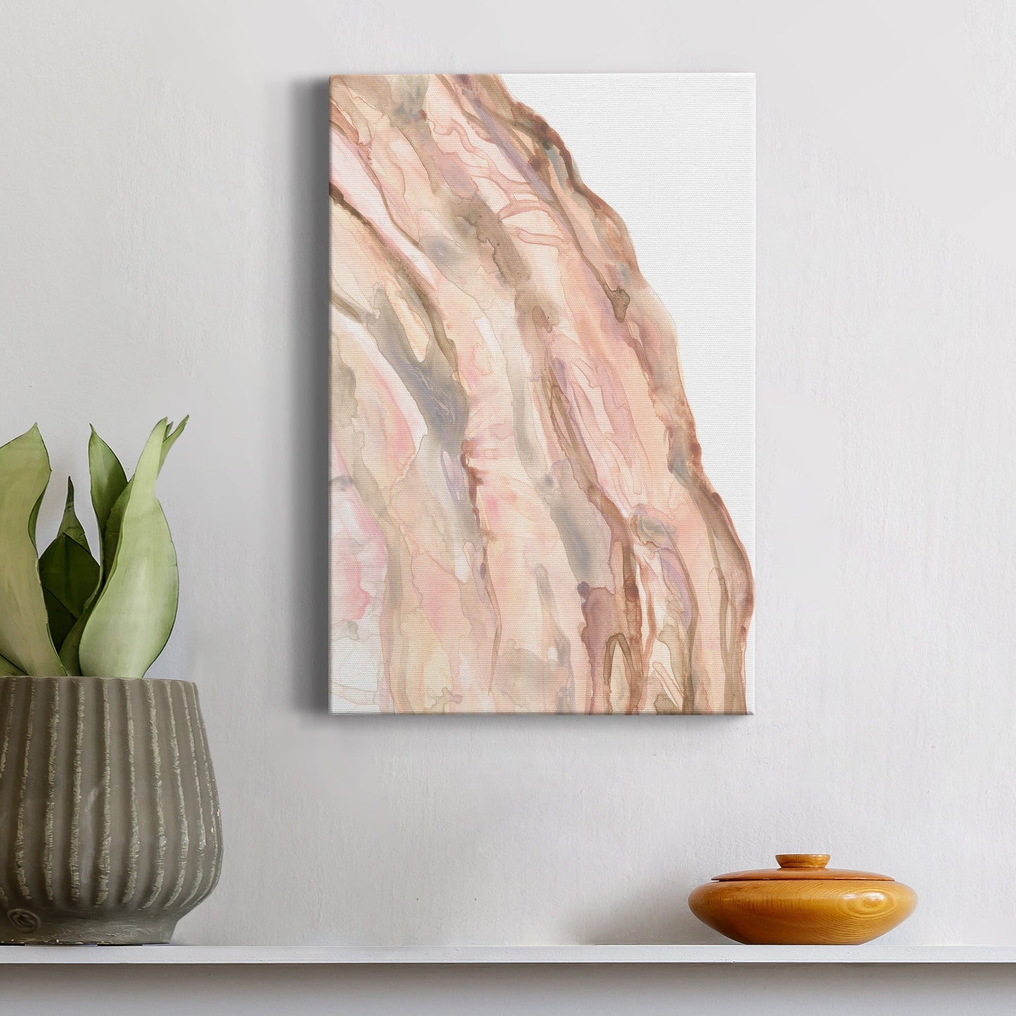 Rose Quartz I Premium Gallery Wrapped Canvas - Ready to Hang