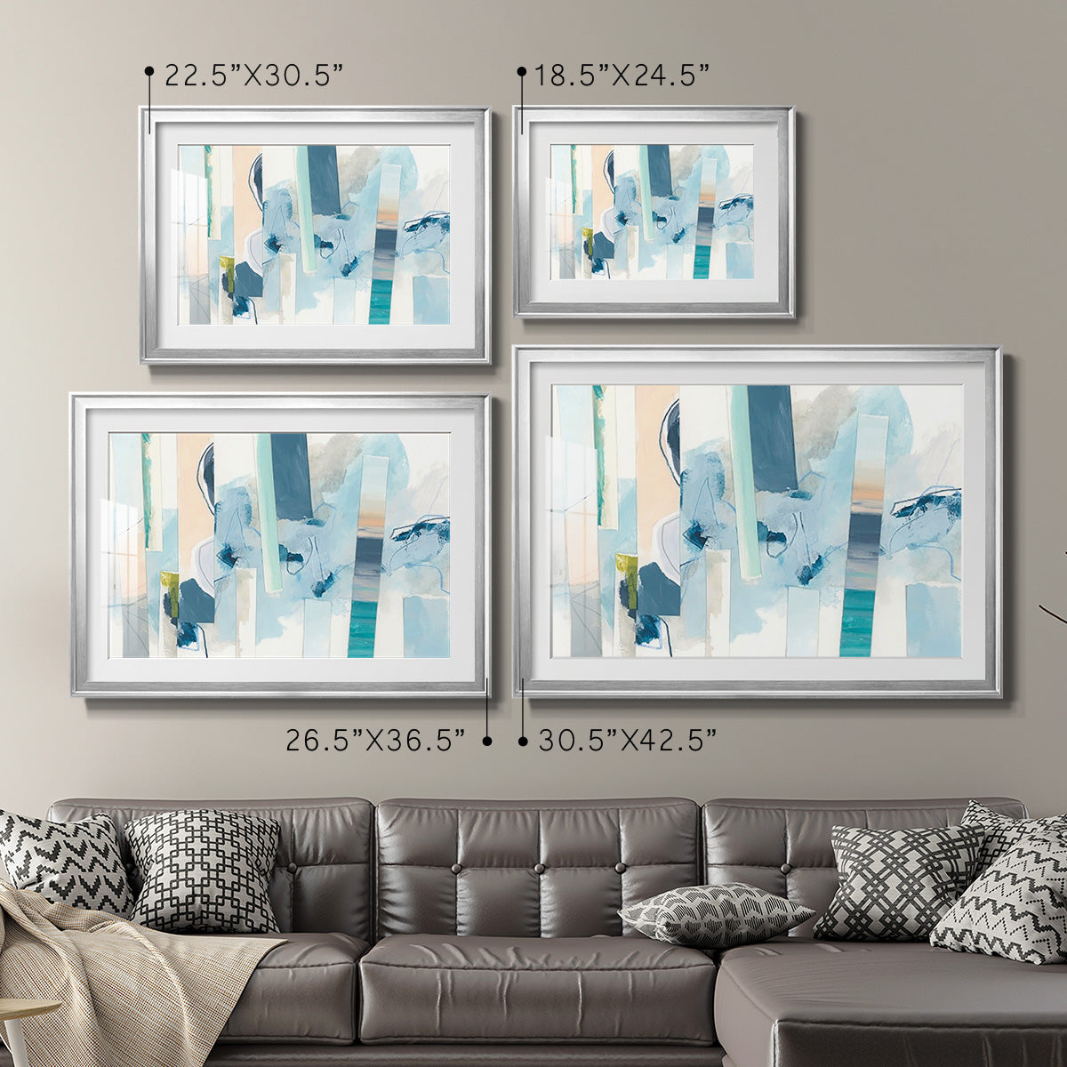 Liquid Strata II - Modern Framed Art Print