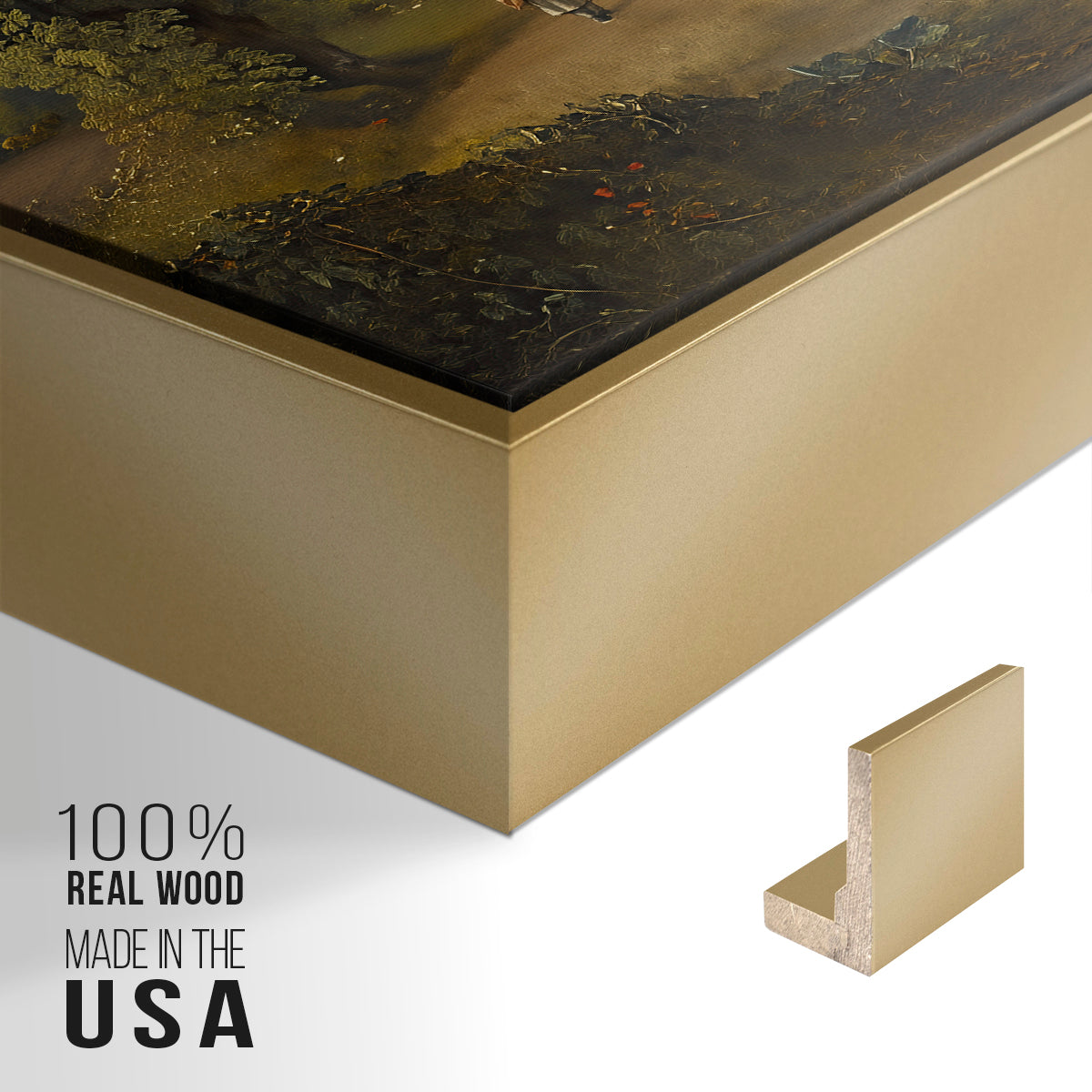 The Wheat Field, 1816 - Floater Framed Canvas Print